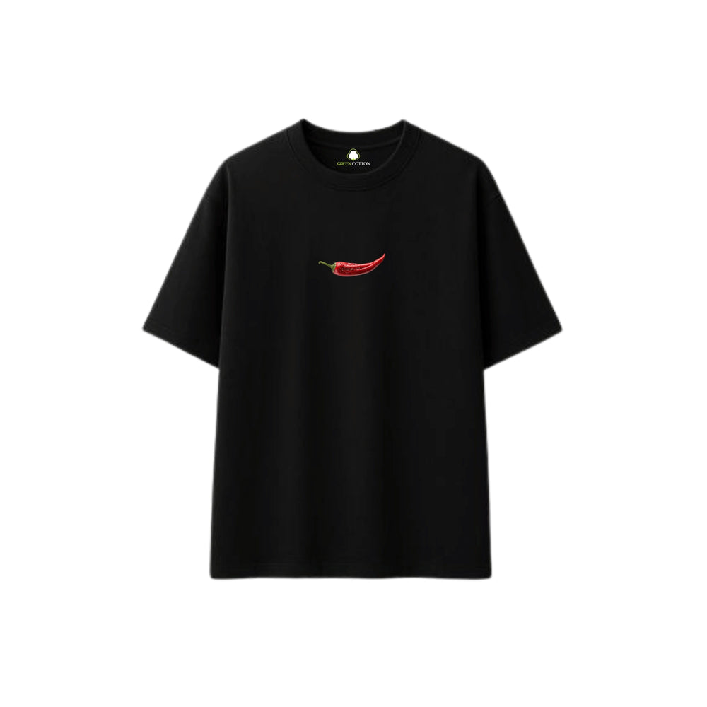 Red Hot Black Oversize T-Shirt