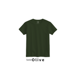 Olive 100% Super Combed Cotton Casual T-Shirt For Unisex