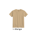 Baige 100% Super Combed Cotton Casual T-Shirt For Unisex