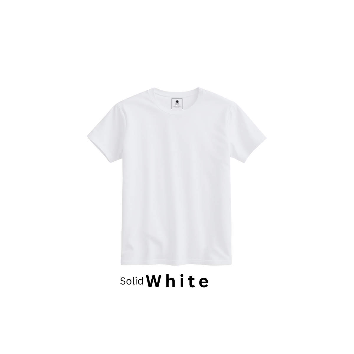 White 100% Super Combed Cotton Casual T-Shirt For Unisex