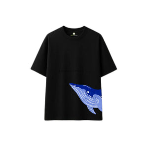 Dolphine Black Oversize T-Shirt`