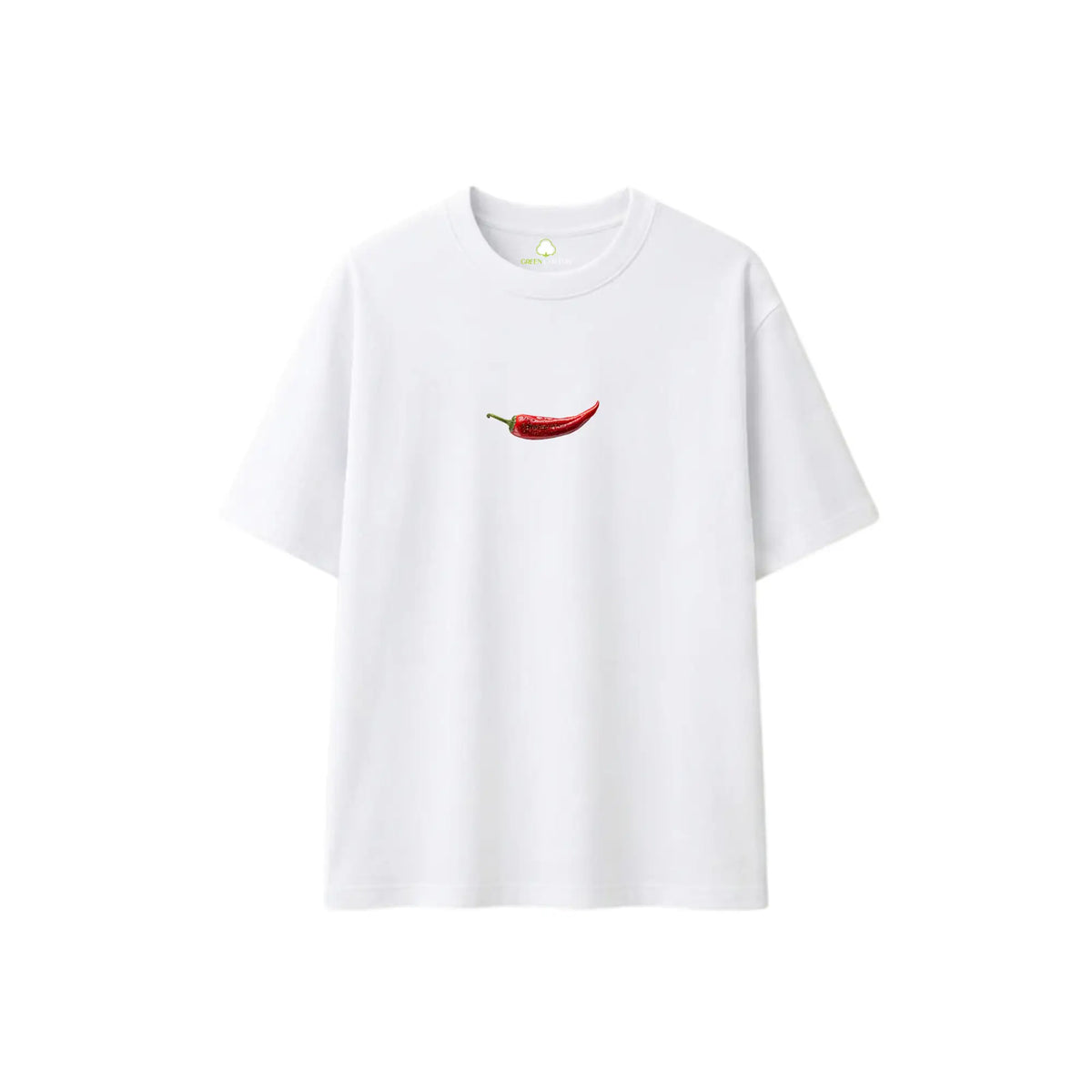 Red Hot White Oversize T-Shirt