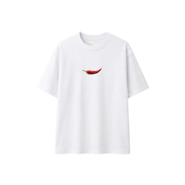 Red Hot White Oversize T-Shirt