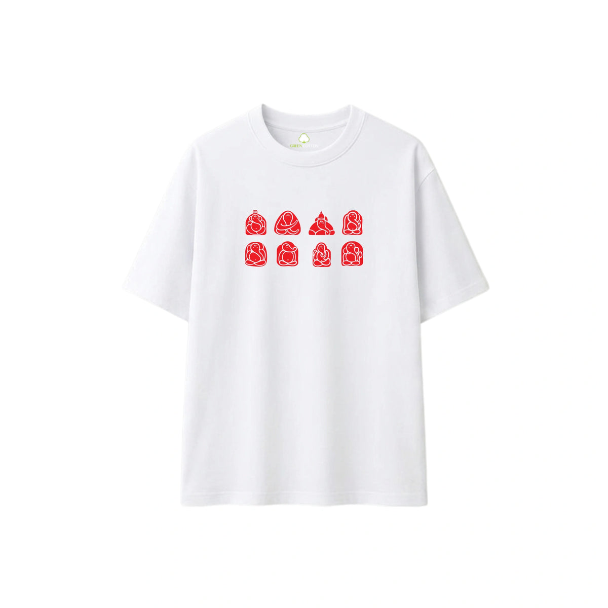 Ashtavinayaka White Oversize T-Shirt