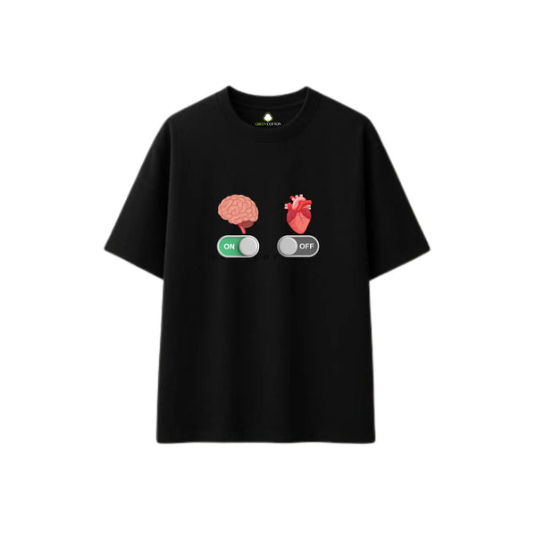 ON/OFF Black Oversize T-Shirt