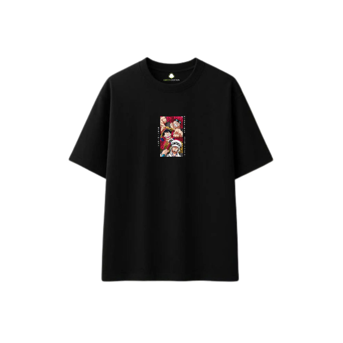 Boom Japanise Black Oversize T-Shirt