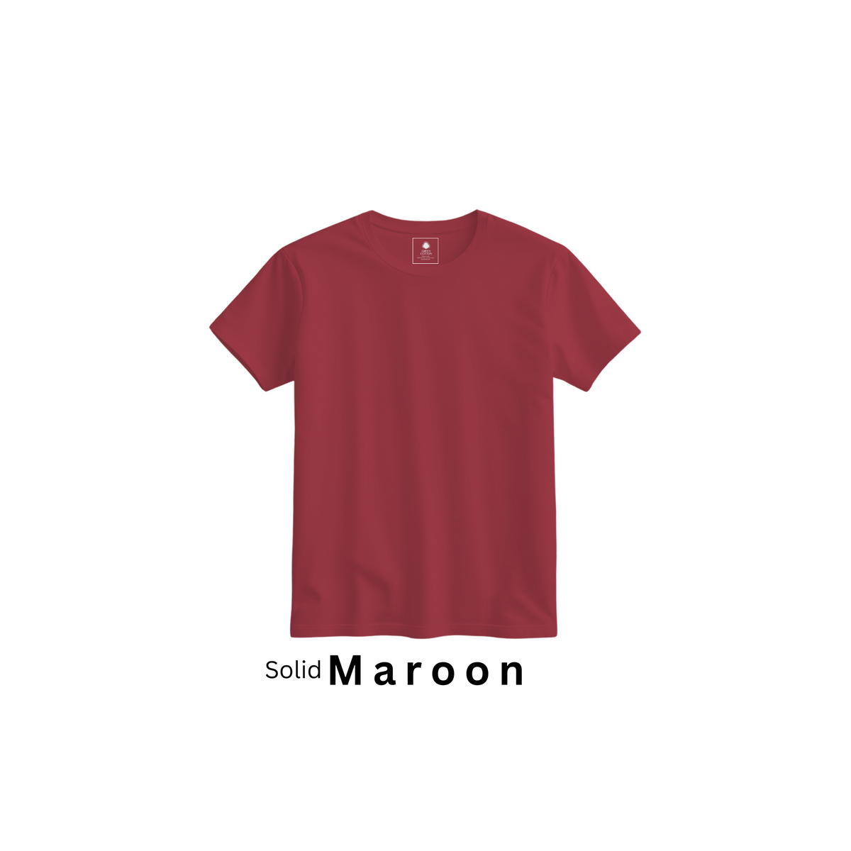 Maroon 100% Super Combed Cotton Casual T-Shirt For Unisex