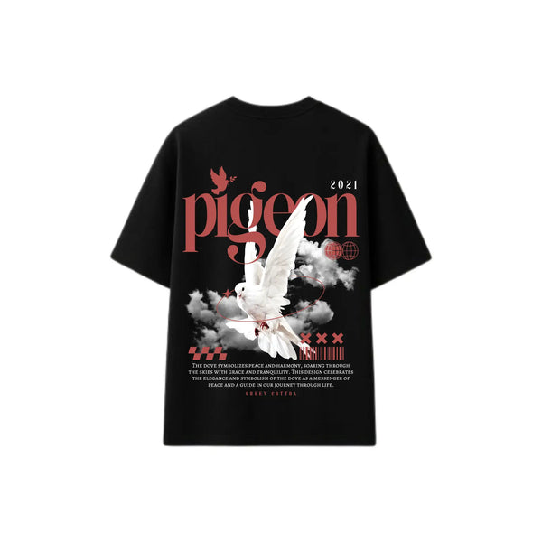 Pigeon White Oversize T-Shirt