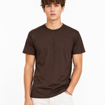 Coffe 100% Super Combed Cotton Casual T-Shirt For Unisex