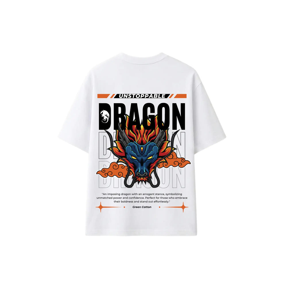 Dragon White Oversize T-Shirt