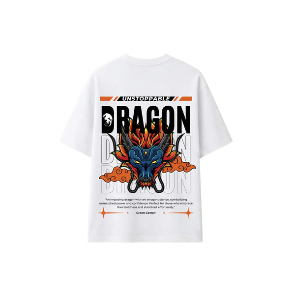 Dragon White Oversize T-Shirt