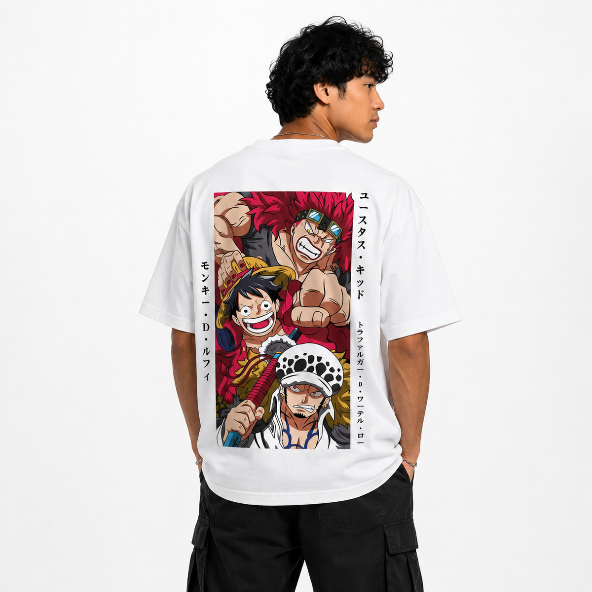 Boom Japanise White Oversize T-Shirt