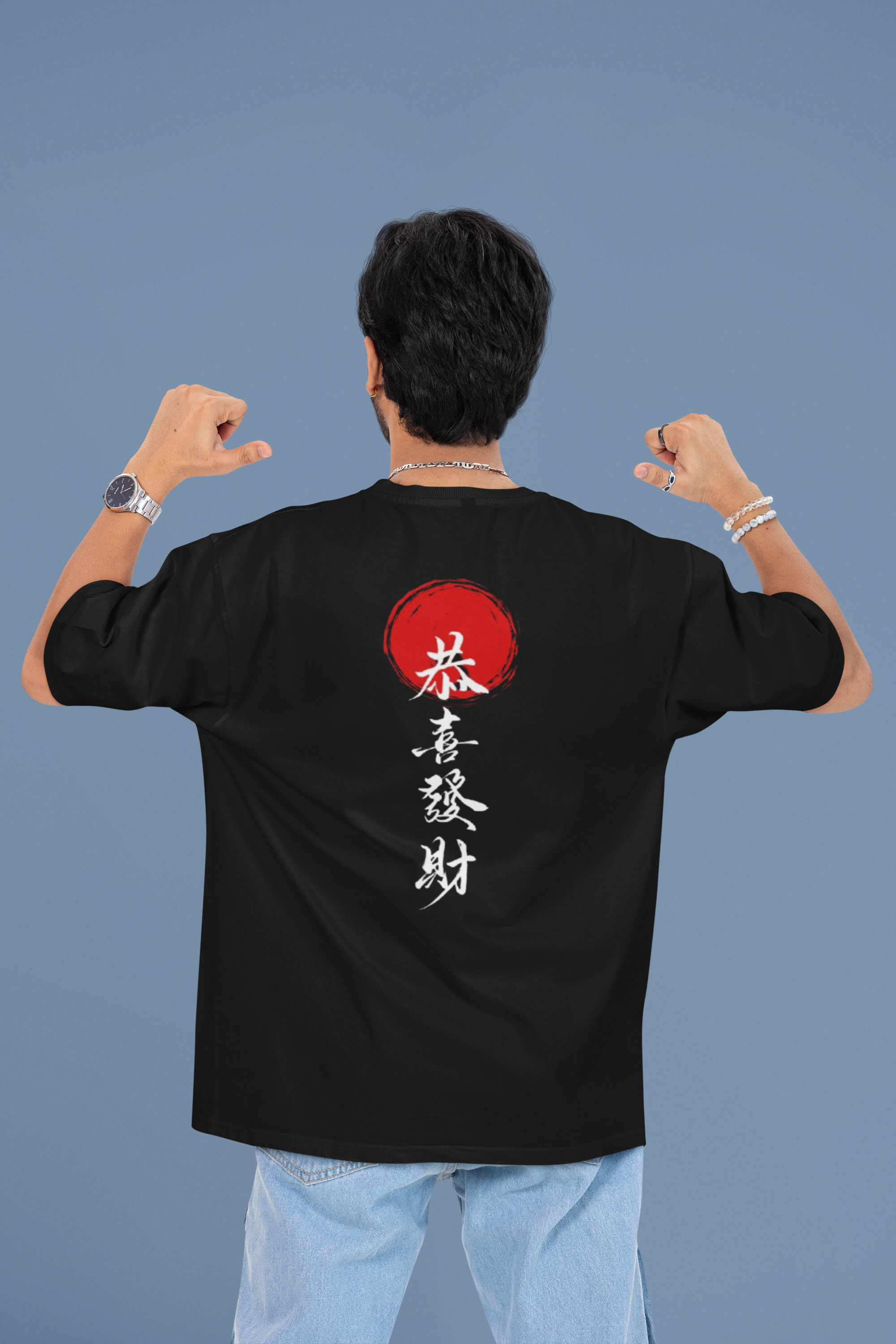 Red Dot Collection Oversized T-Shirt - Green Cotton
