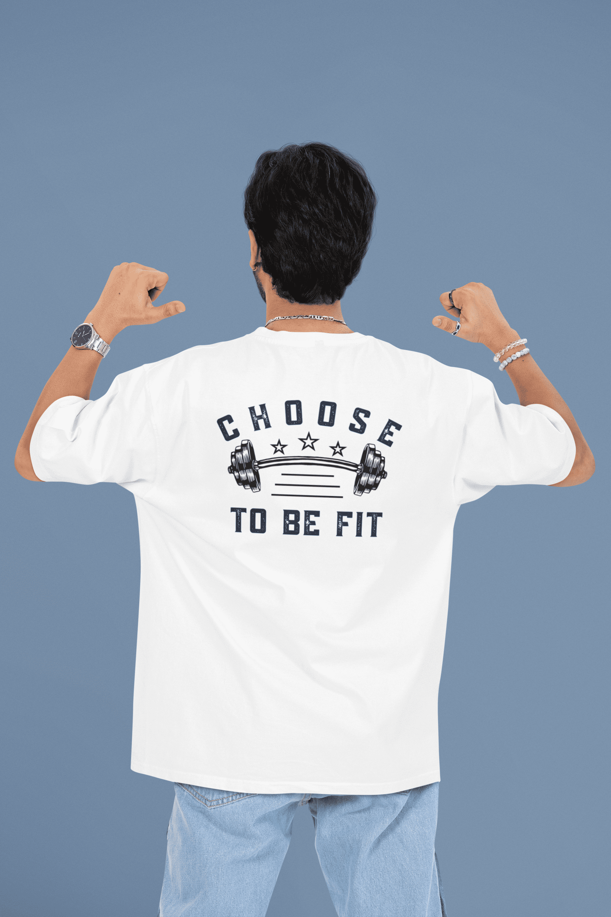 Choose to be Fit Oversized T-Shirt - Green Cotton