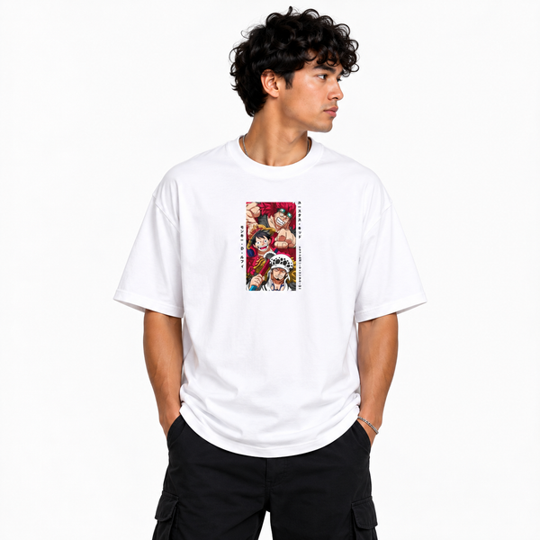 Boom Japanise White Oversize T-Shirt