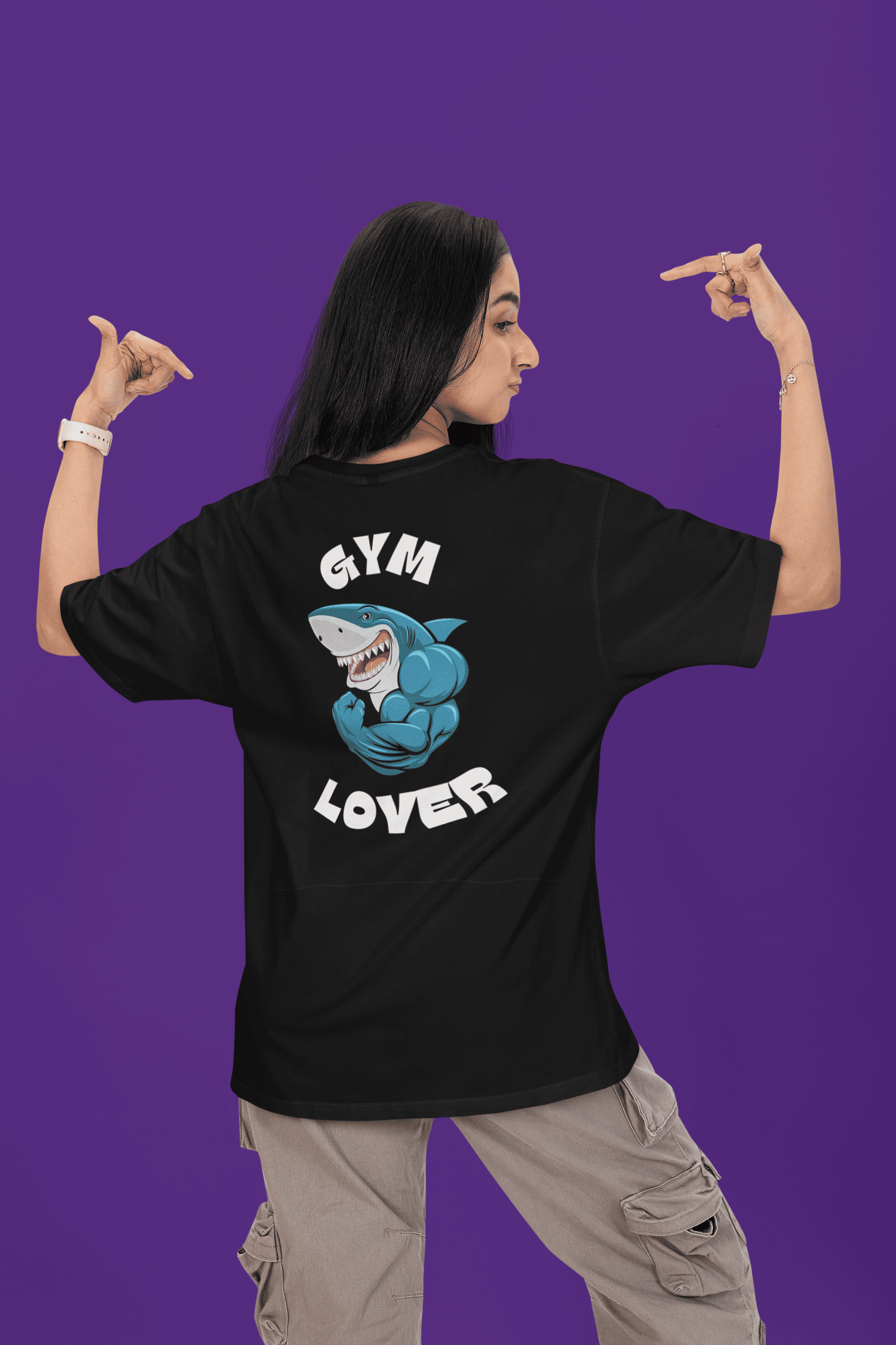 GymLover Oversized T-Shirt - Green Cotton