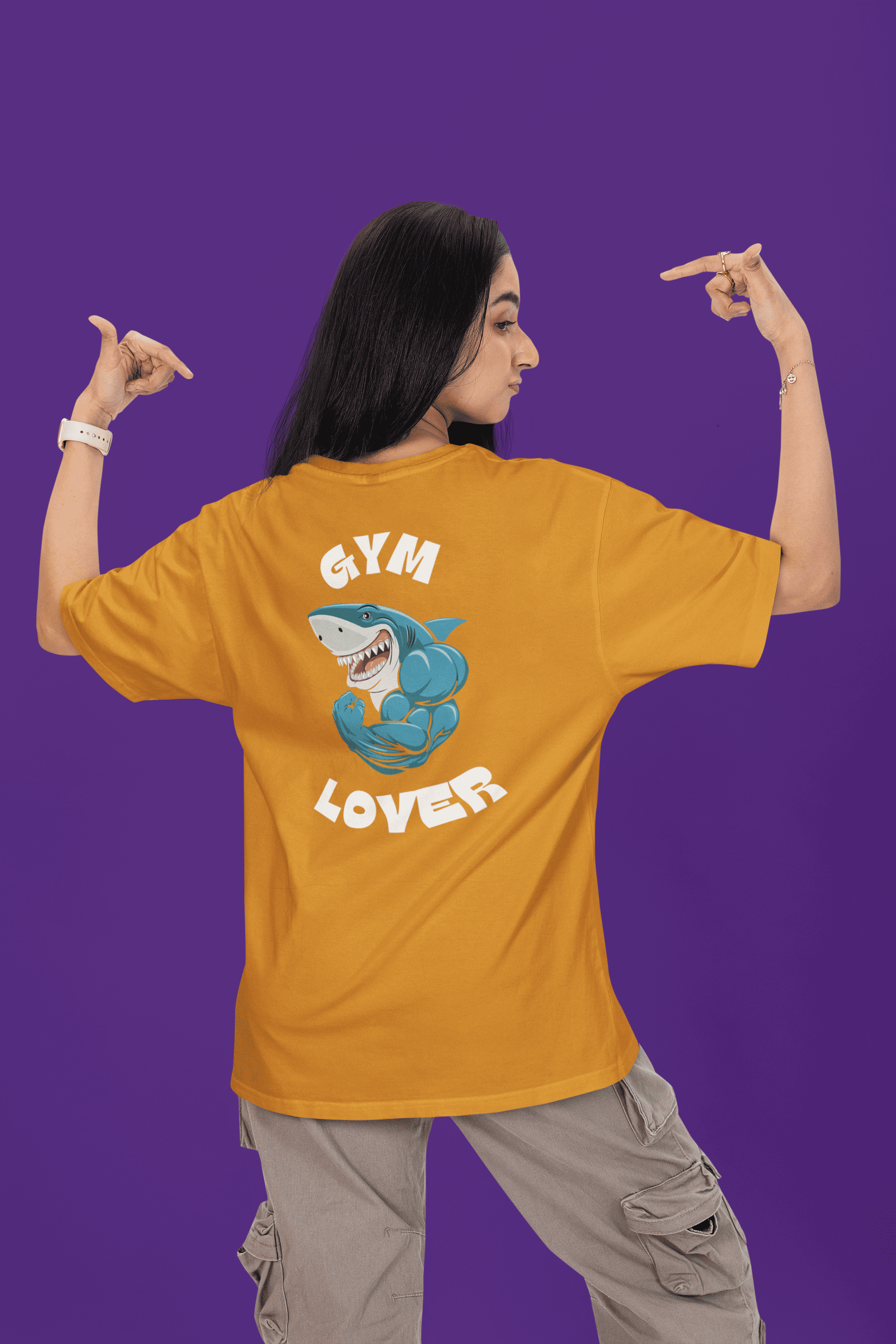 GymLover Oversized T-Shirt - Green Cotton