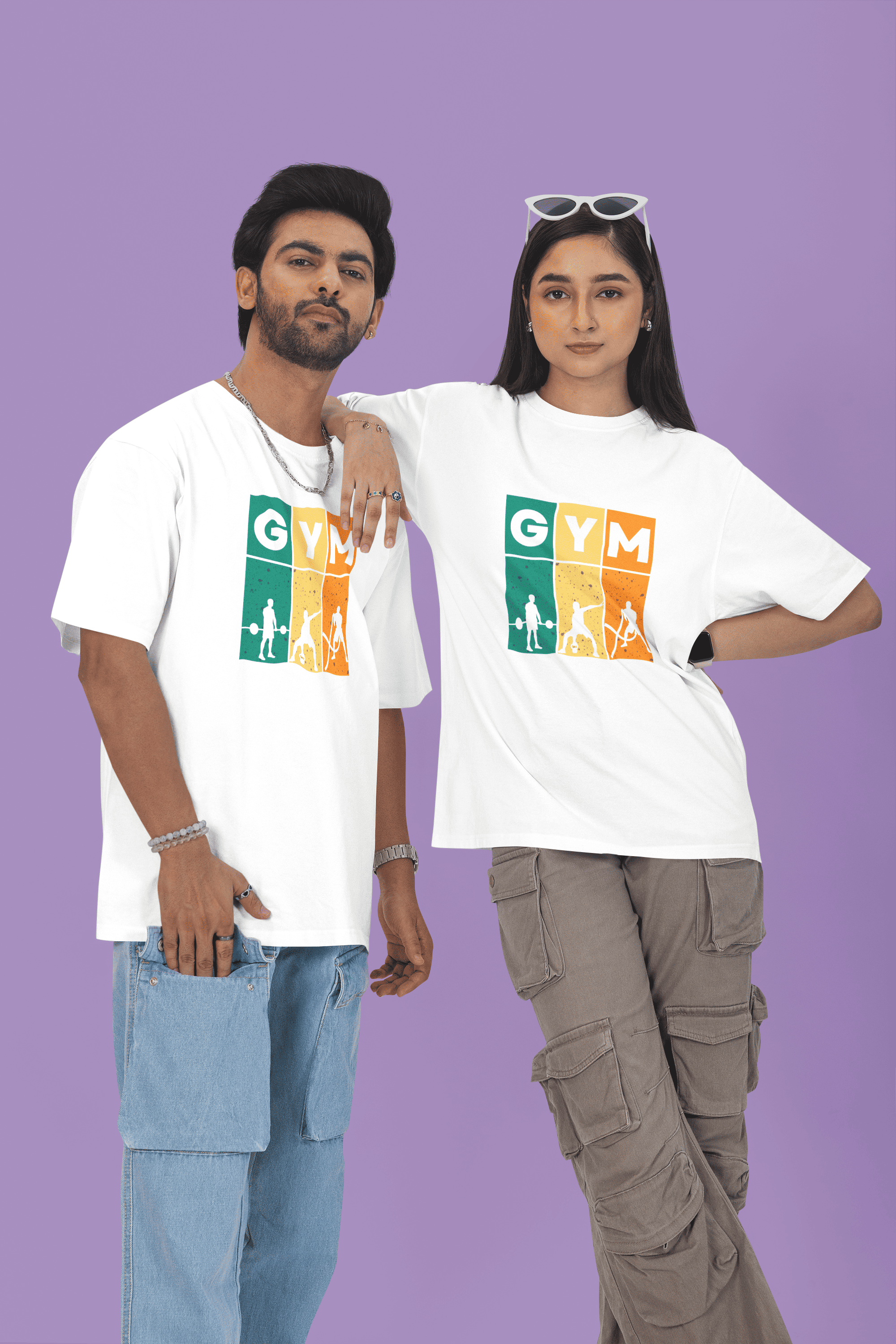 GymPro Oversized Performance T-Shirt - Green Cotton