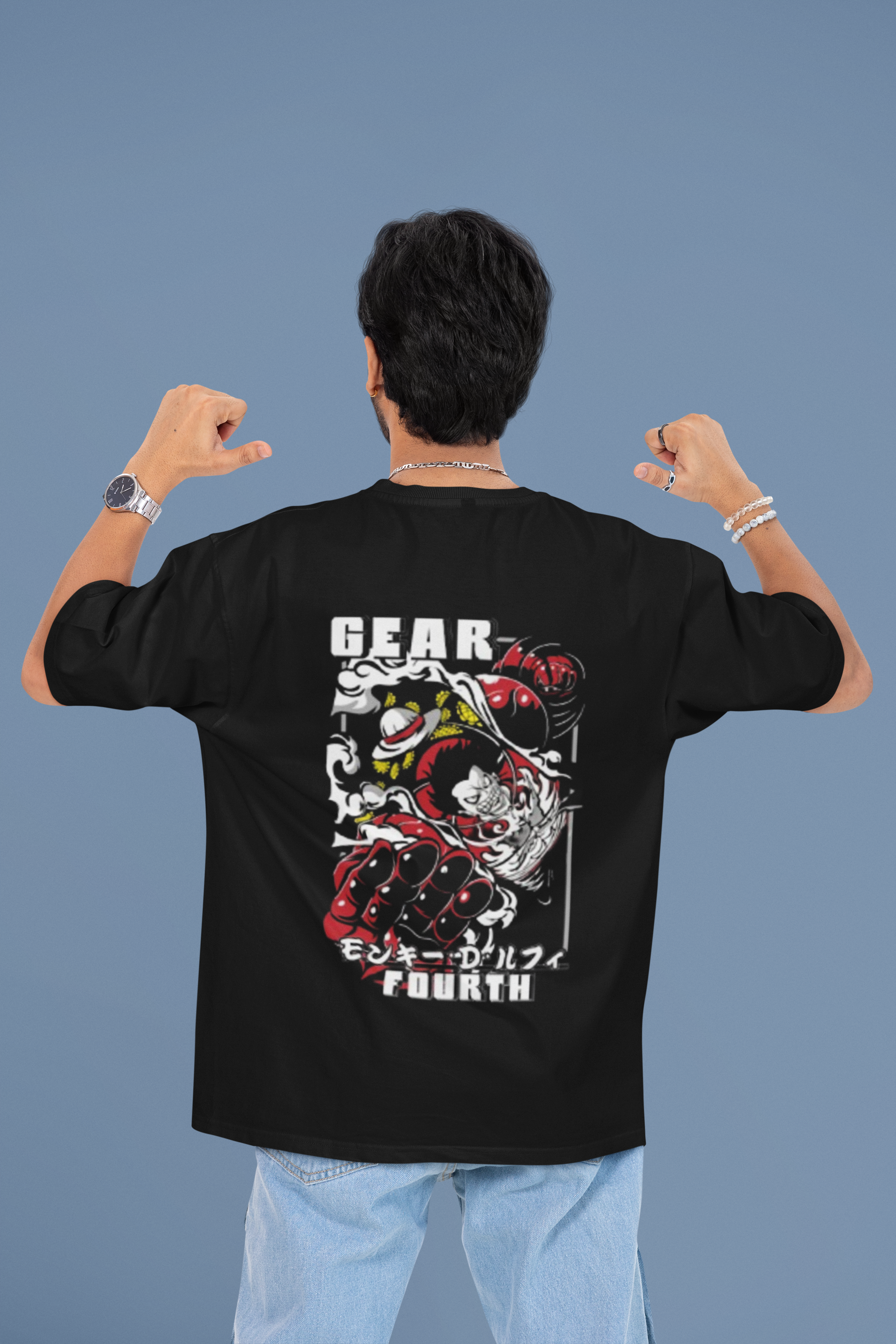 Gear Oversized T-Shirt - Green Cotton