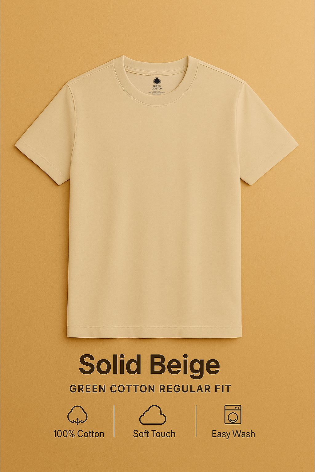 Solid Regular T-Shirts