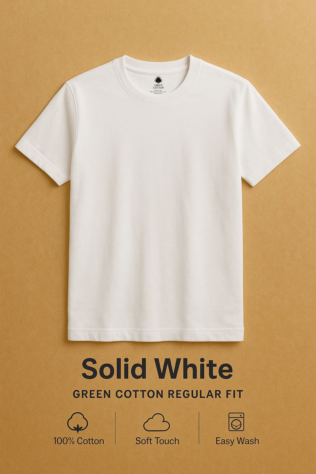 Solid Regular T-Shirts