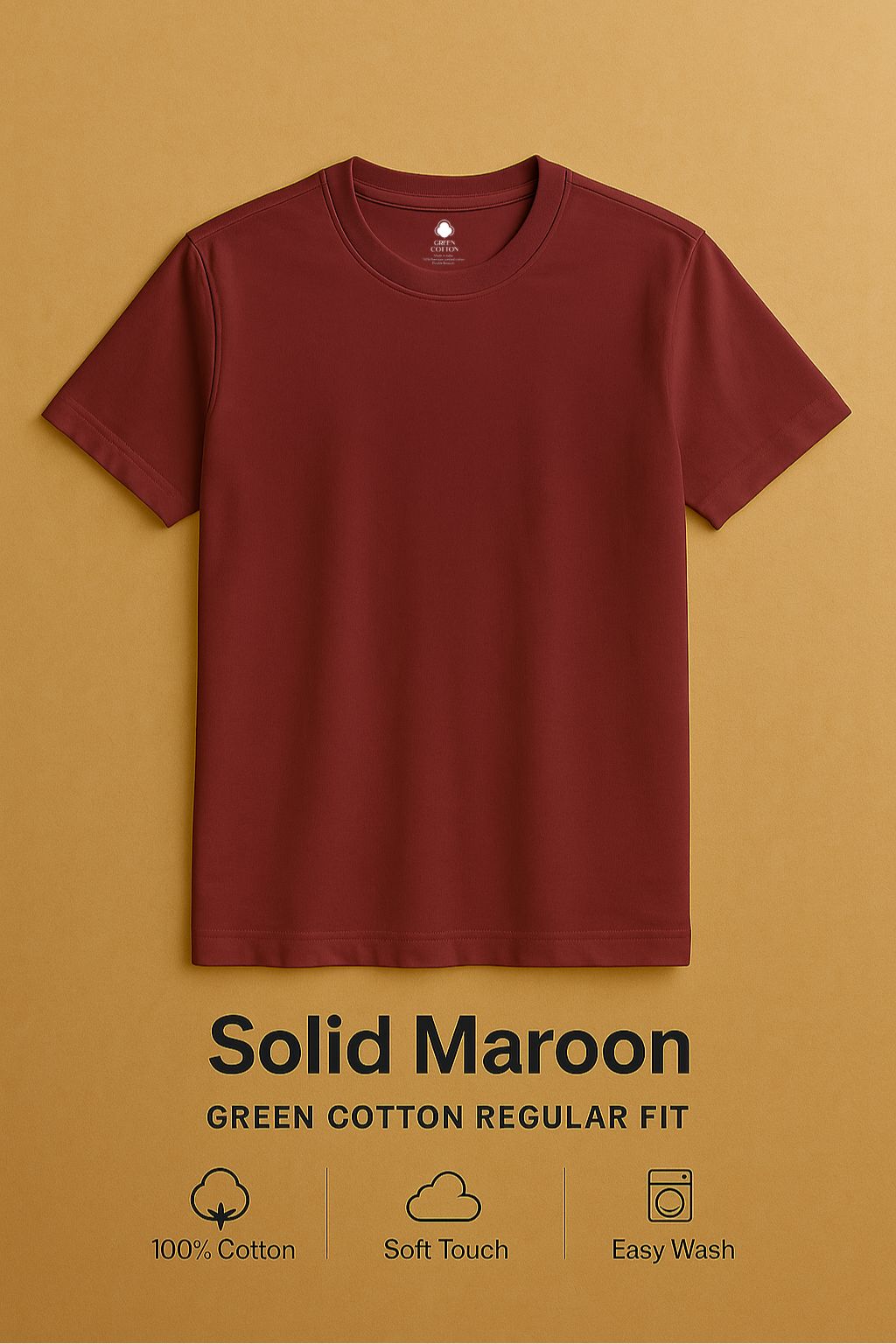 Solid Regular T-Shirts