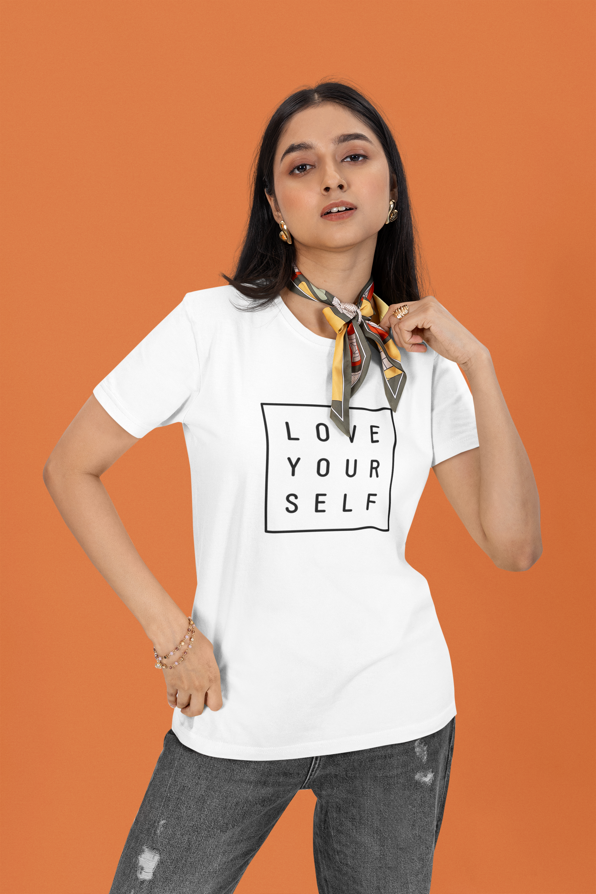 Mustard Love Essential Regular Fit T-Shirt - Green Cotton