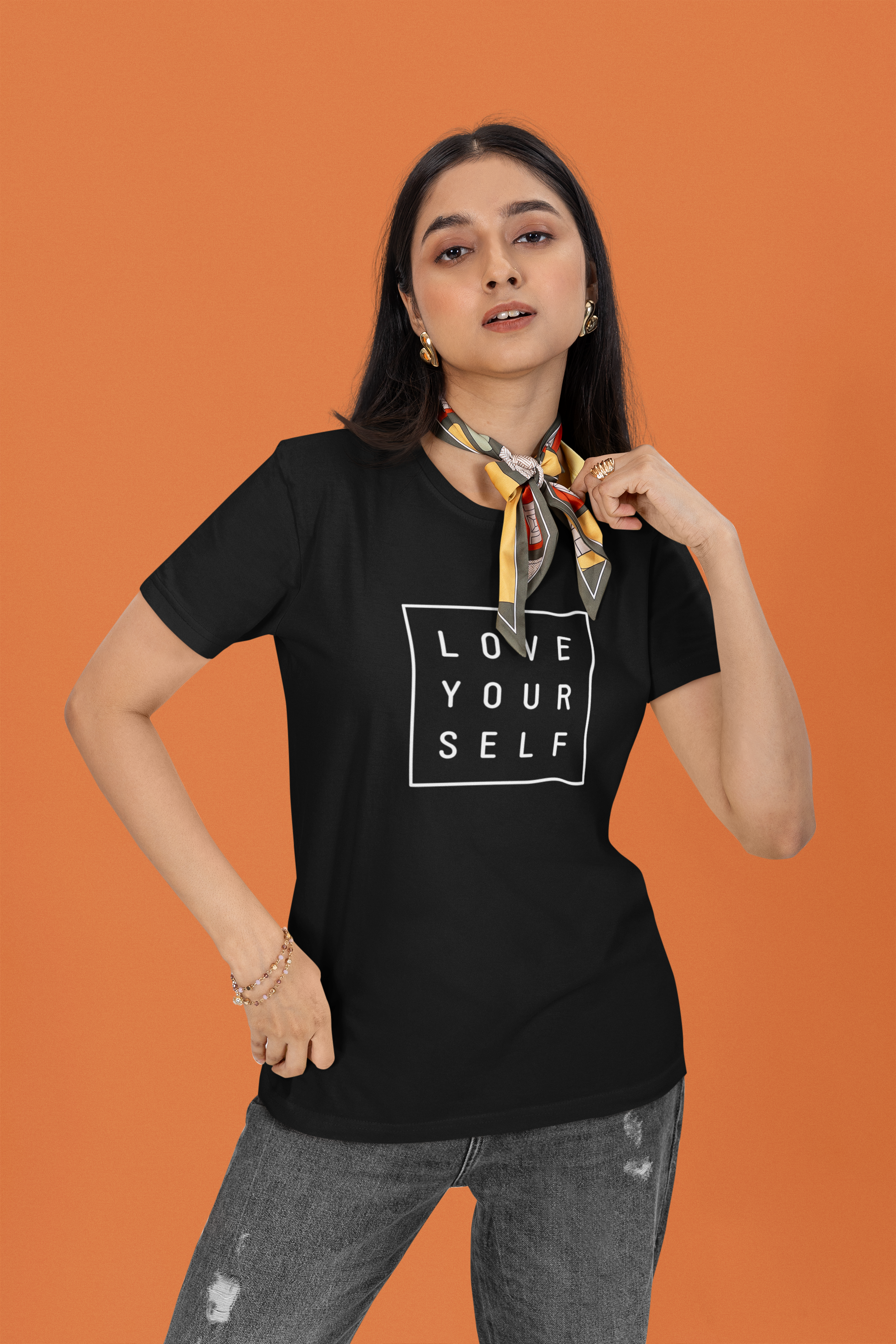 Mustard Love Essential Regular Fit T-Shirt - Green Cotton