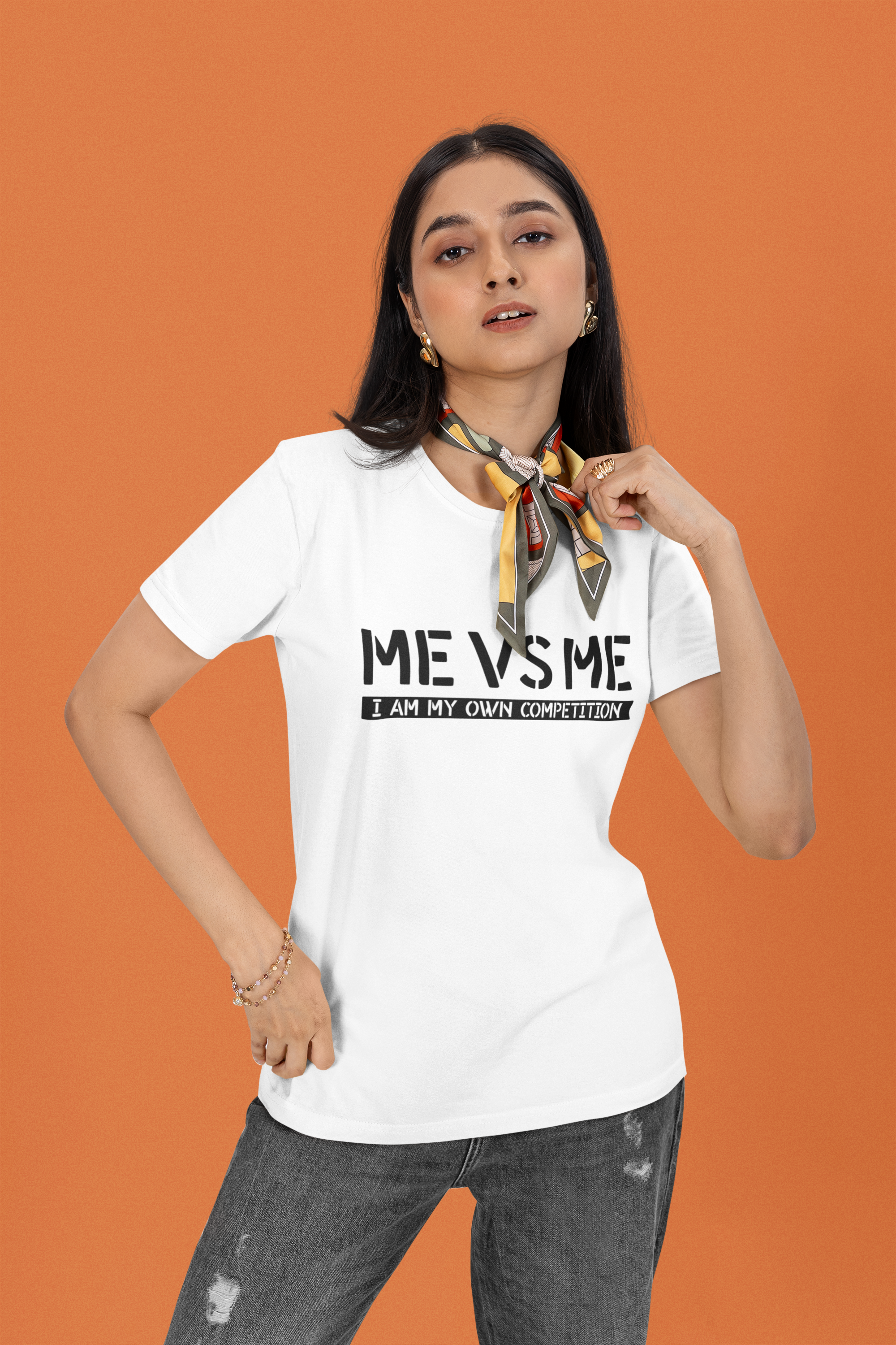 Me vs Me Empowerment Regular Fit T-Shirt - Green Cotton