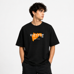 Maharastra Black Oversize T-Shirt