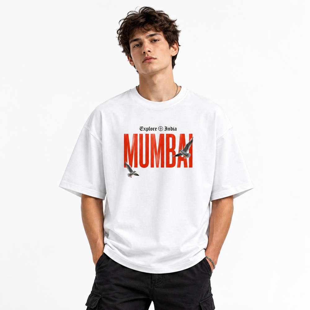 Mumbai White Oversize T-Shirt