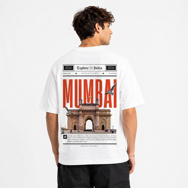 Mumbai White Oversize T-Shirt