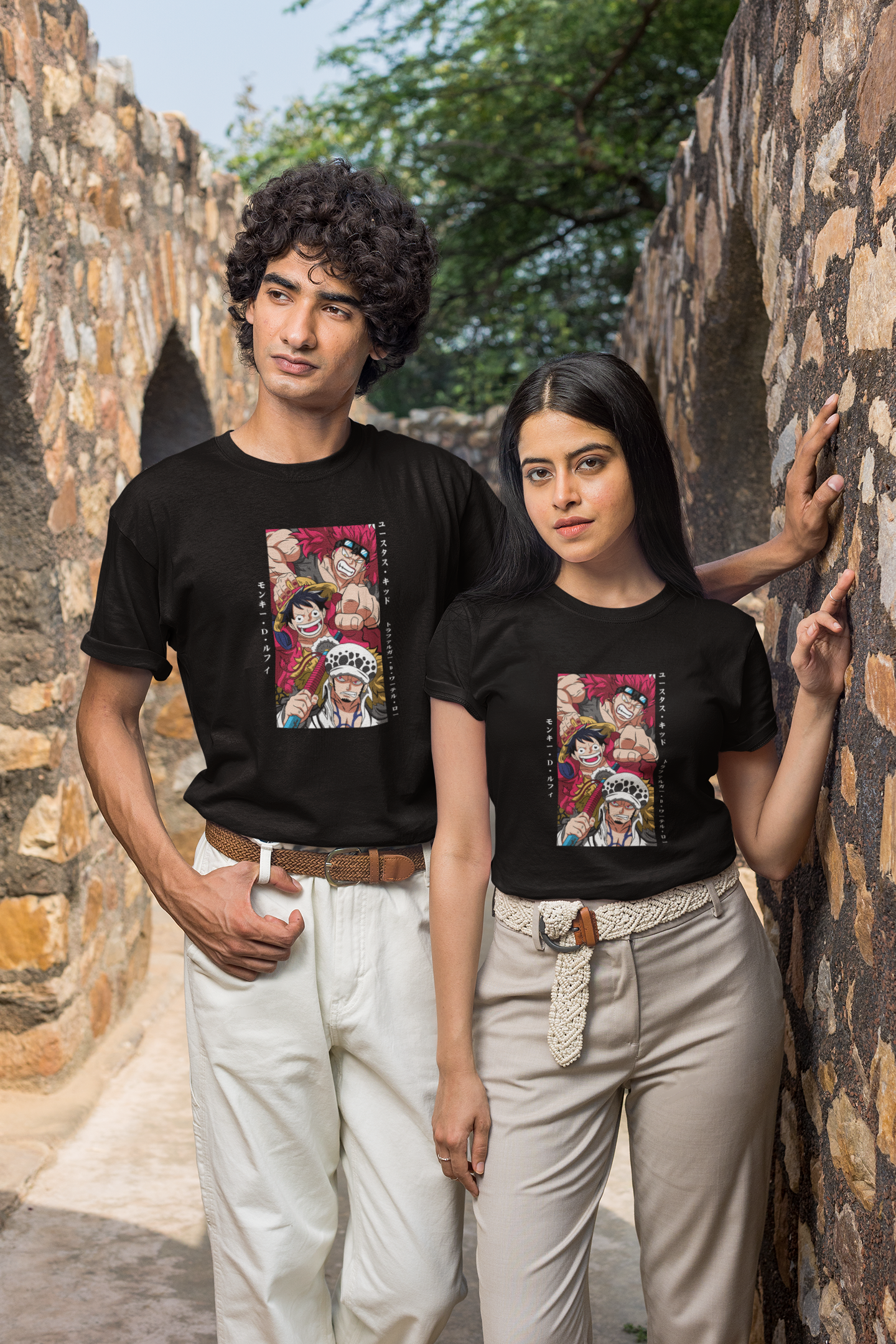 One Piece Adventure Essential T-Shirt - Green Cotton