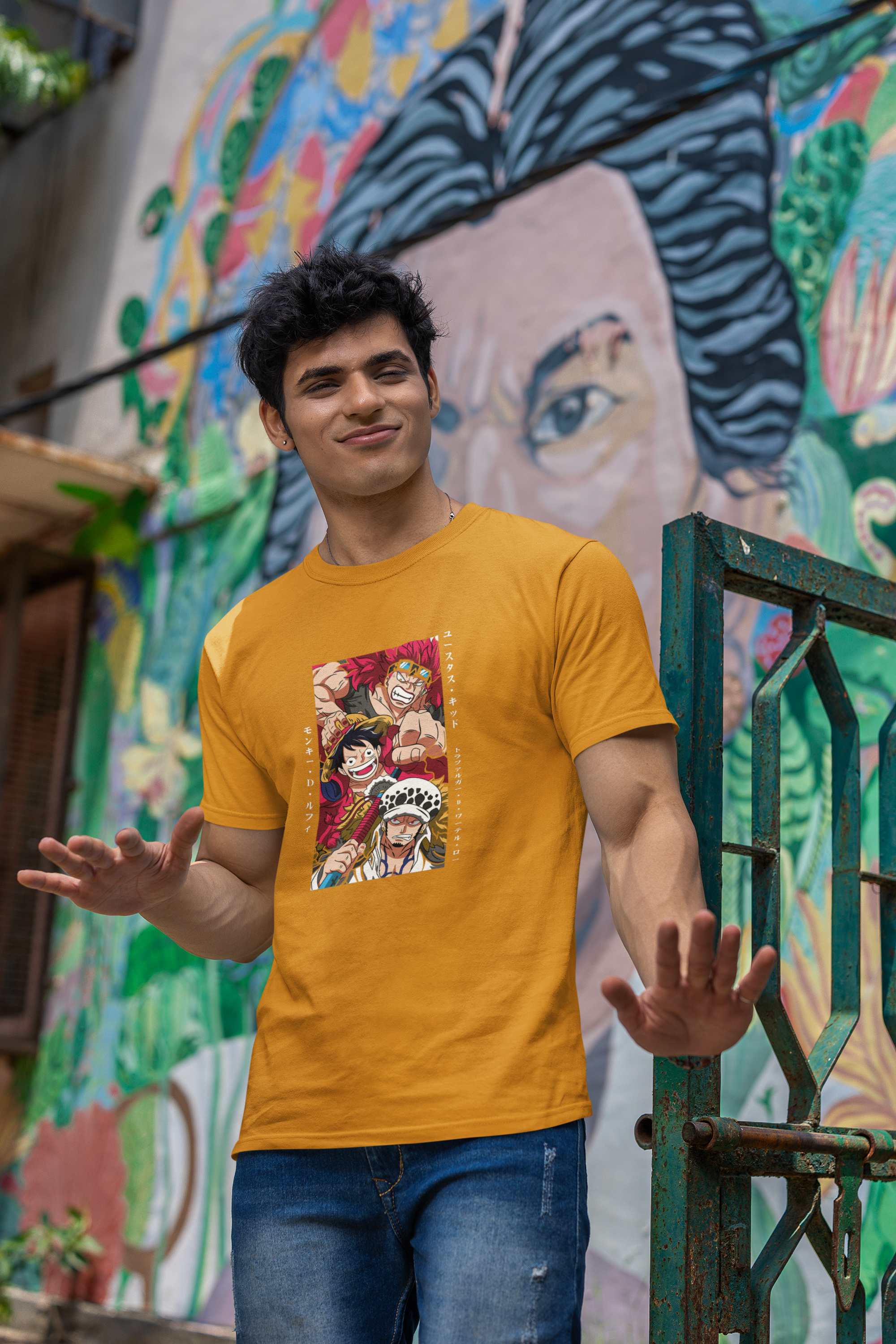 One Piece Adventure Essential T-Shirt - Green Cotton