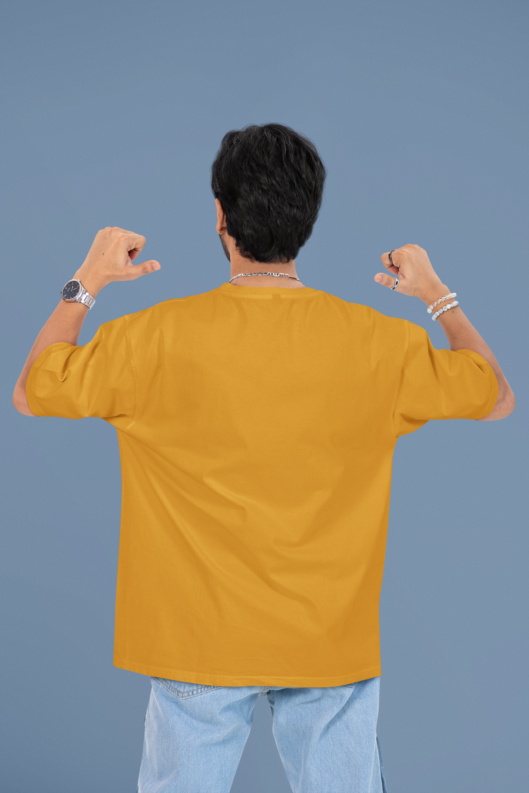 Solid Oversized T-Shirt - Green Cotton