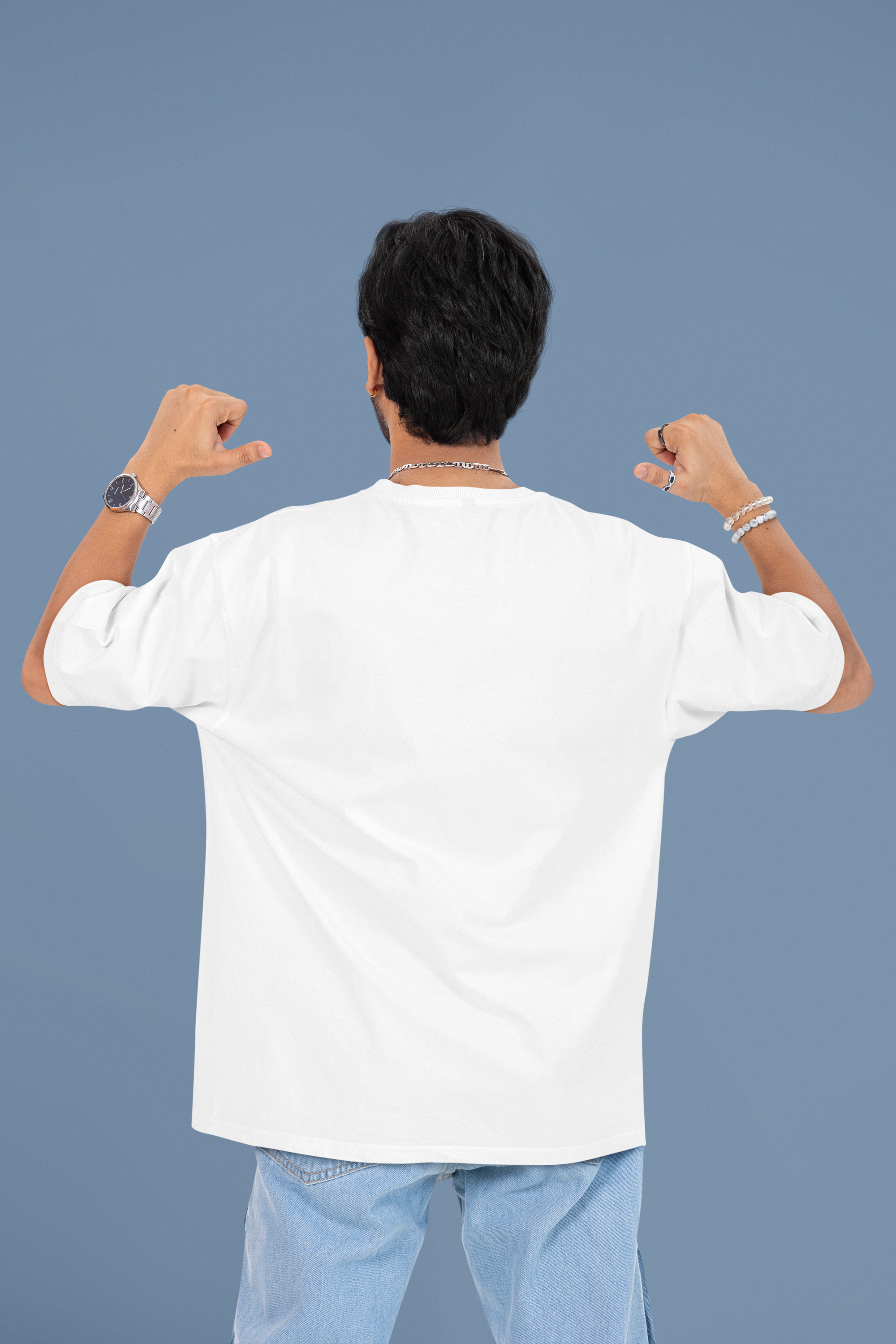 Solid Oversized T-Shirt - Green Cotton