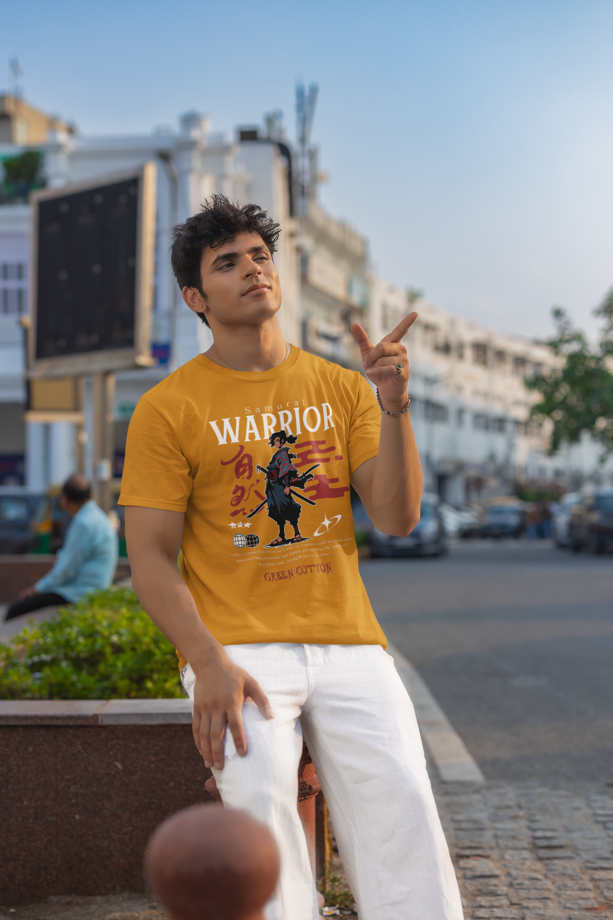 Samurai Warrior Legacy T-Shirt - Green Cotton