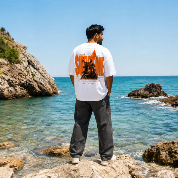 Black Oversize Chatrapati Shivaji Maharaj T-Shirt