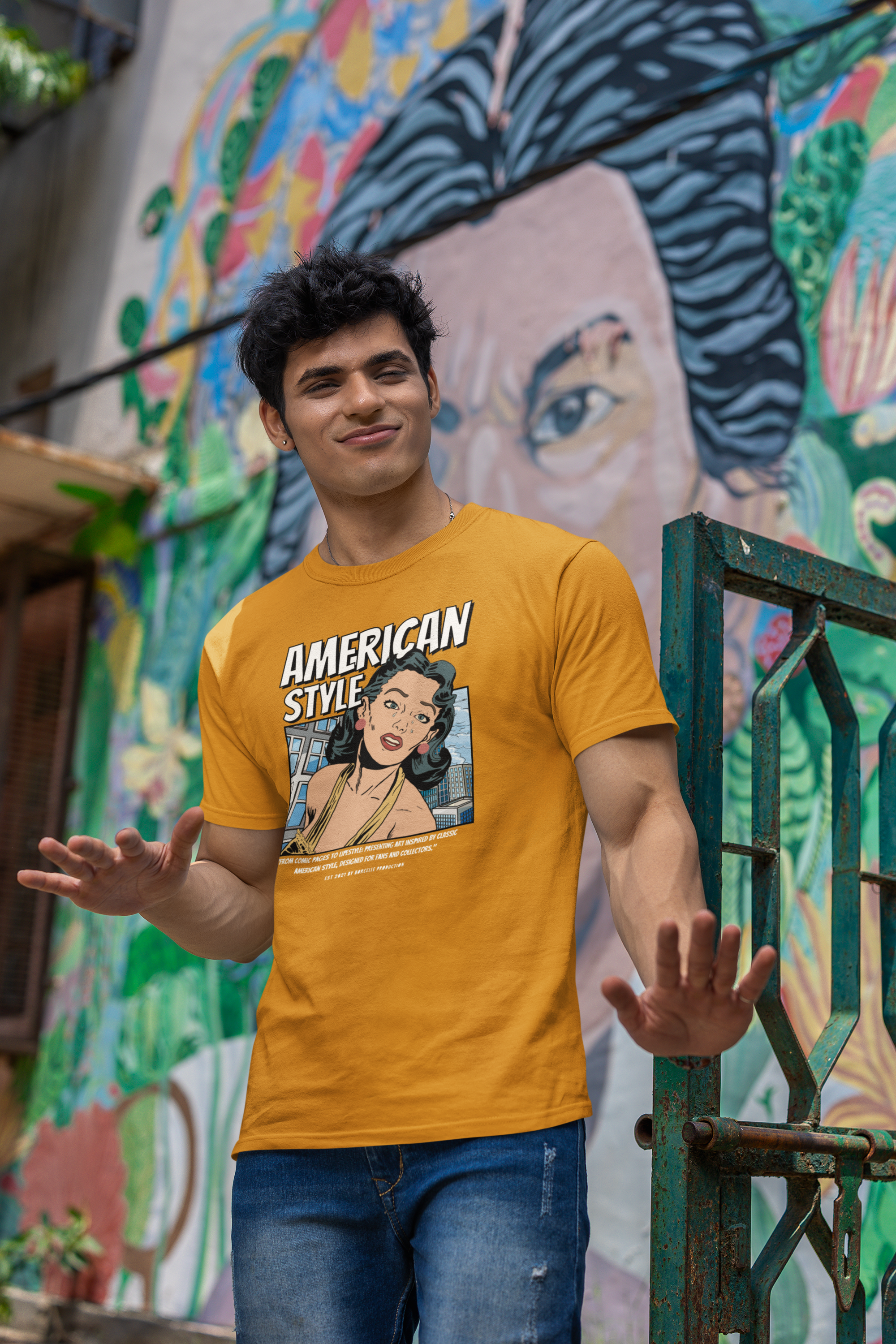 American Pride Legacy Regular Fit T-Shirt - Green Cotton