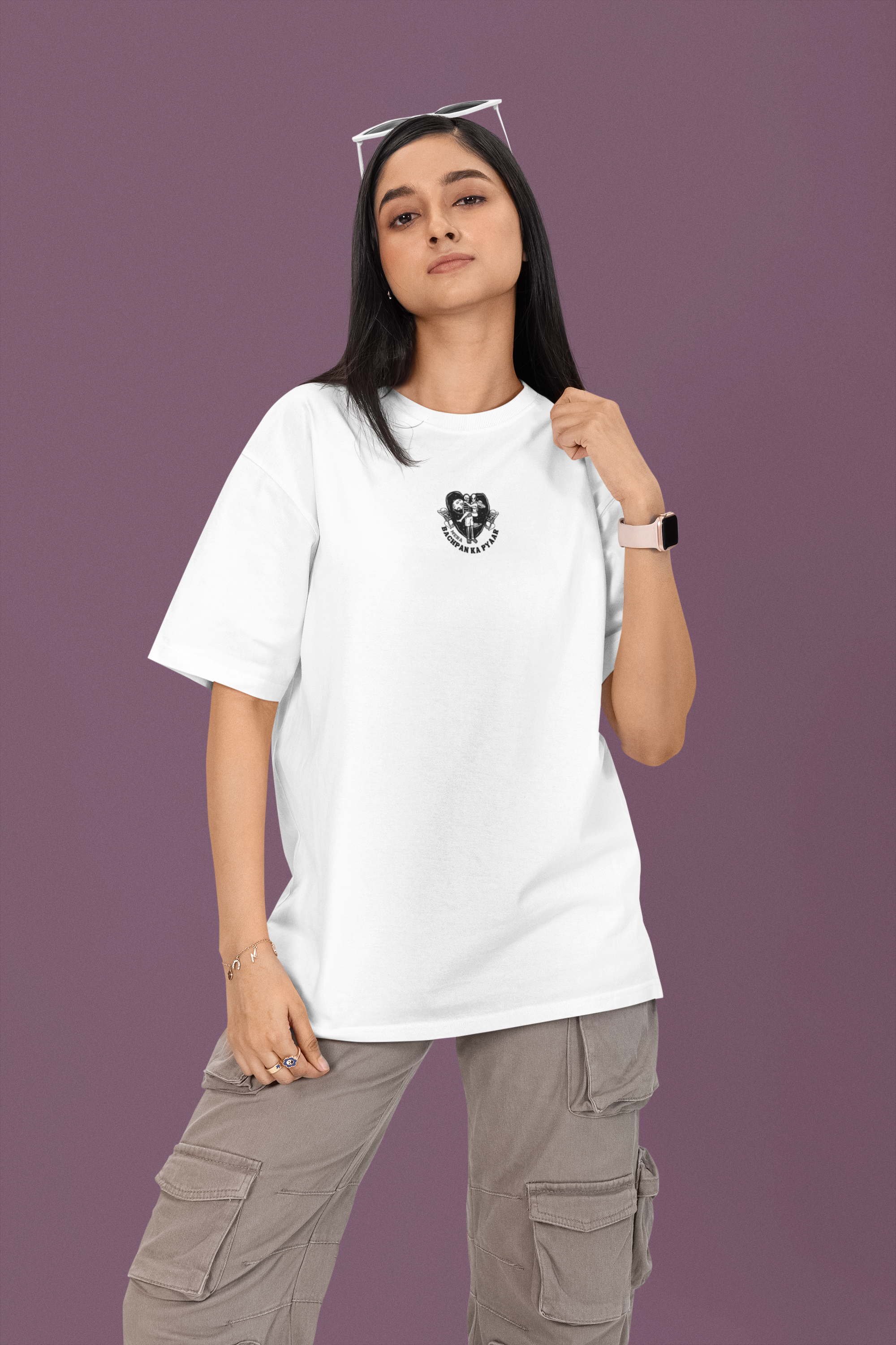 Bachpan Nostalgia OVERSIZED T-Shirt - Green Cotton