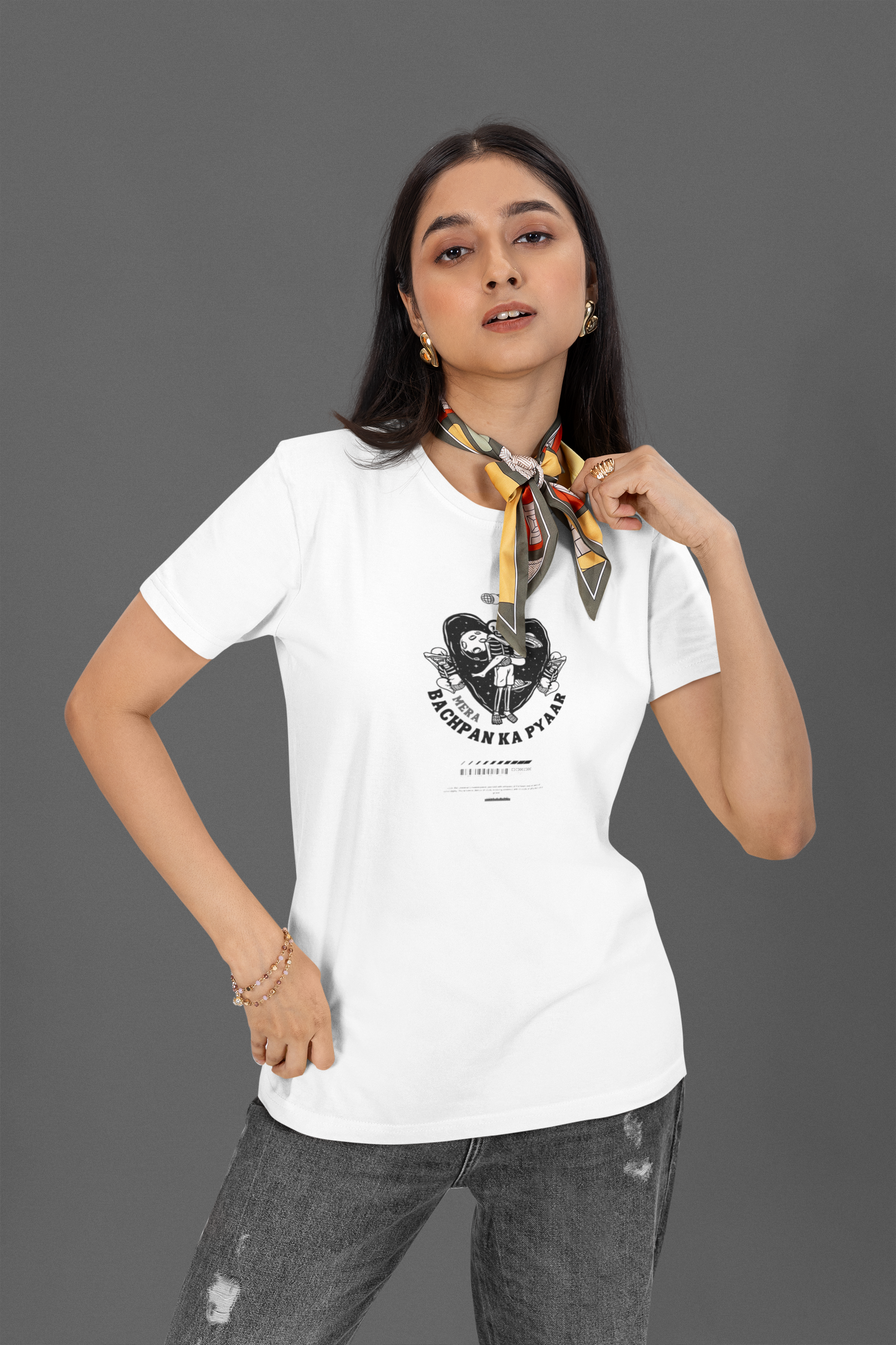 Bachpan Nostalgia Regular T-Shirt - Green Cotton