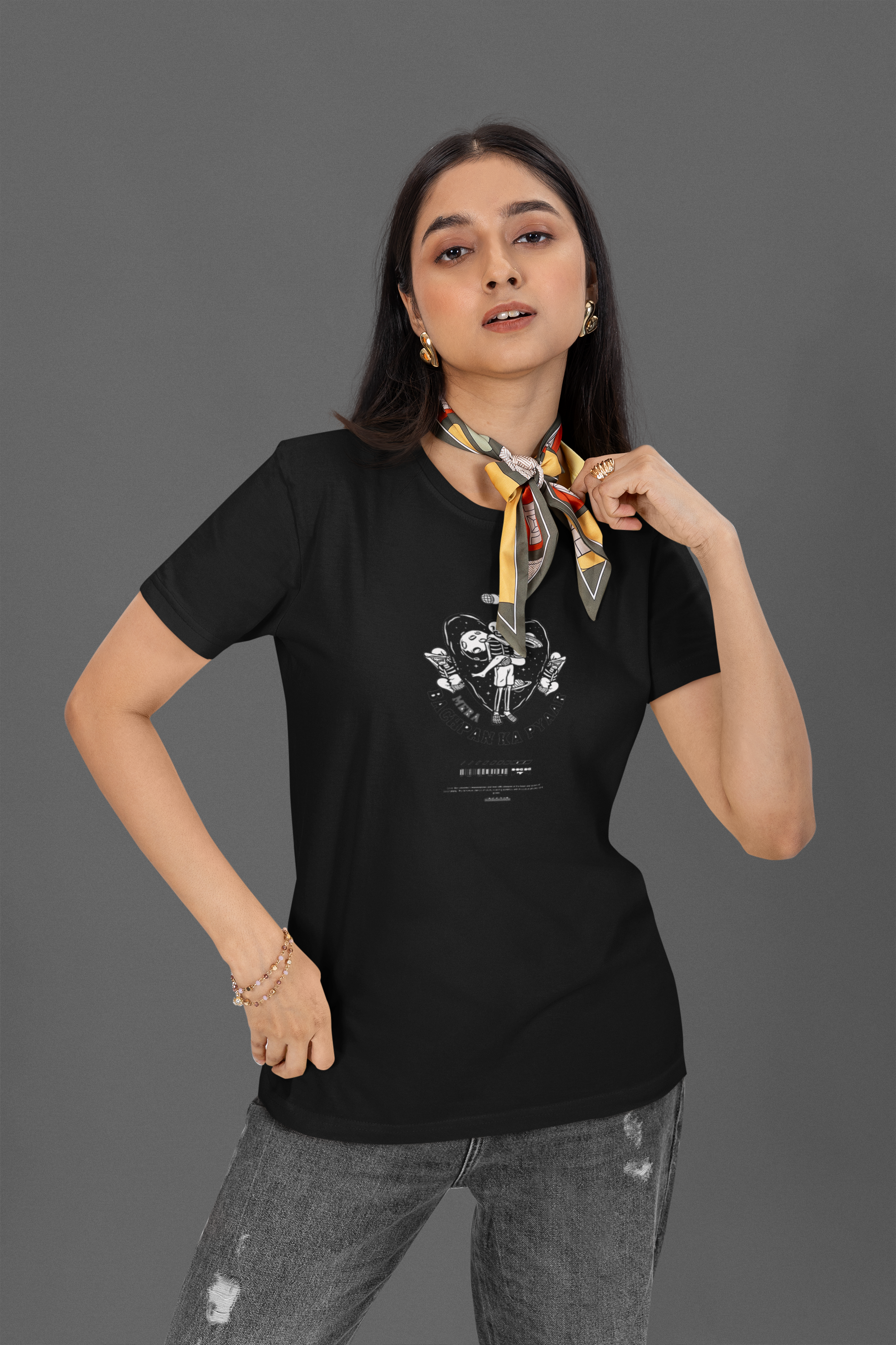 Bachpan Nostalgia Regular T-Shirt - Green Cotton