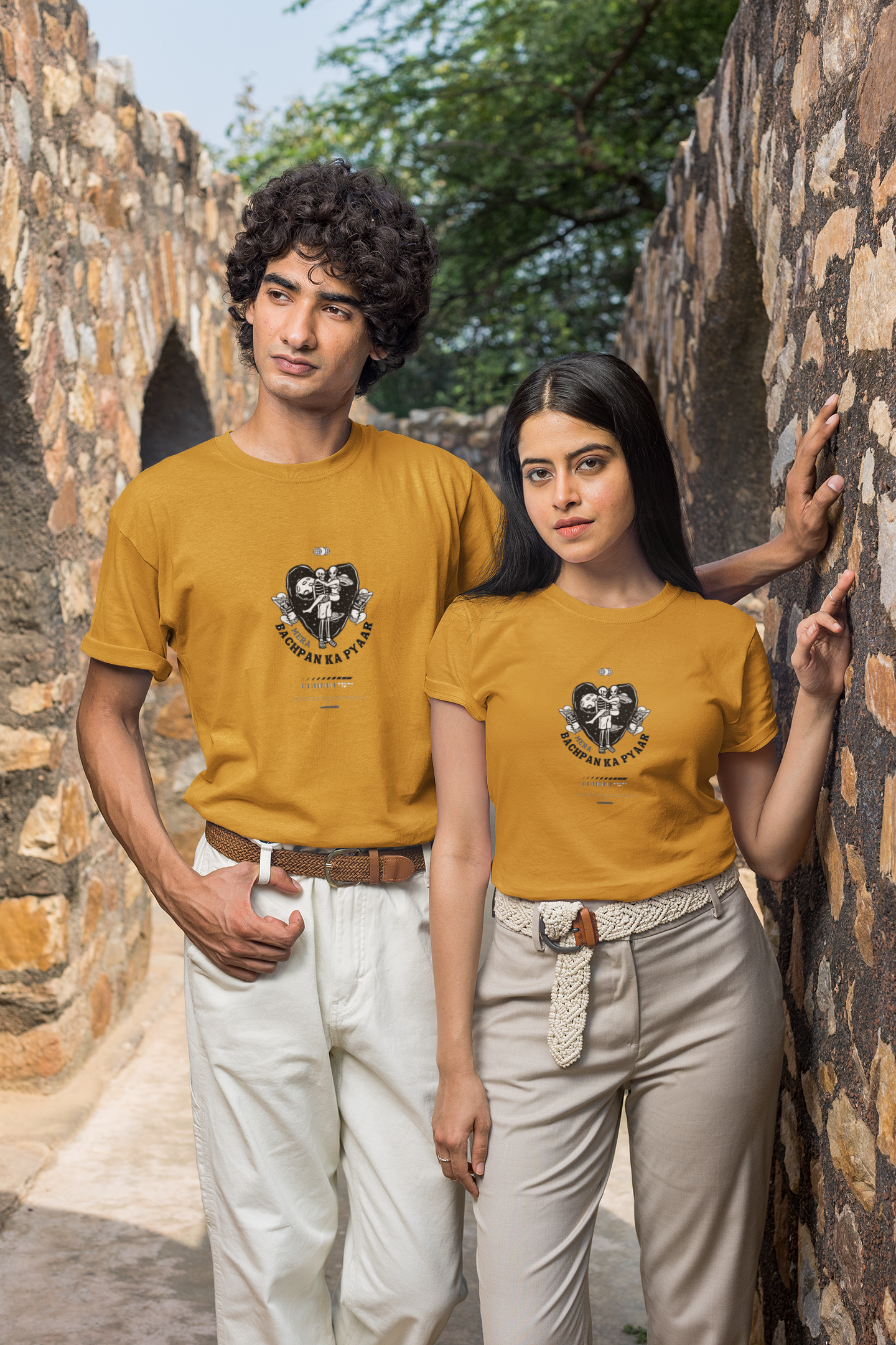 Bachpan Nostalgia Regular T-Shirt - Green Cotton