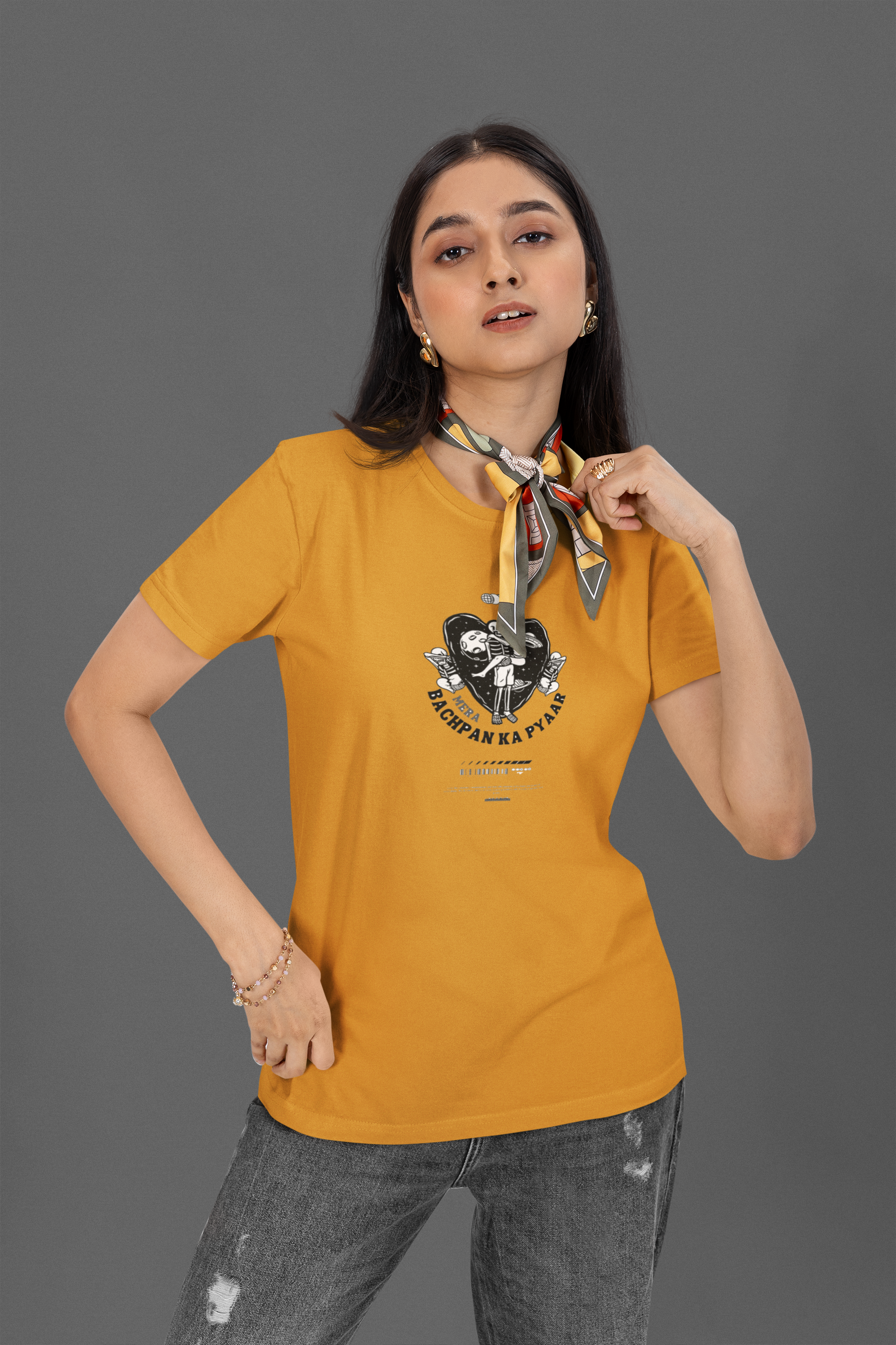 Bachpan Nostalgia Regular T-Shirt - Green Cotton