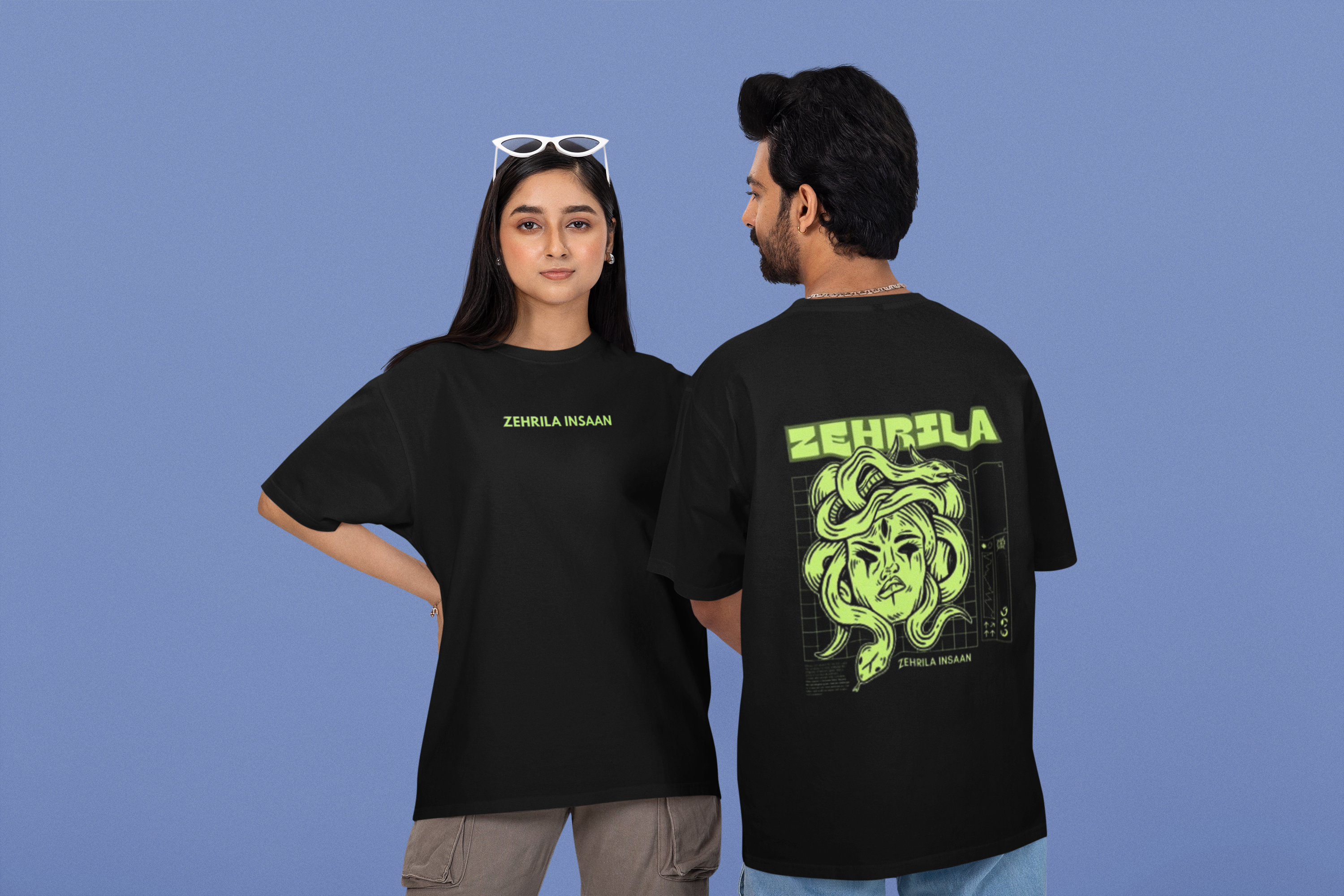 Zehrila Insan Premium Edition T-Shirt - Green Cotton