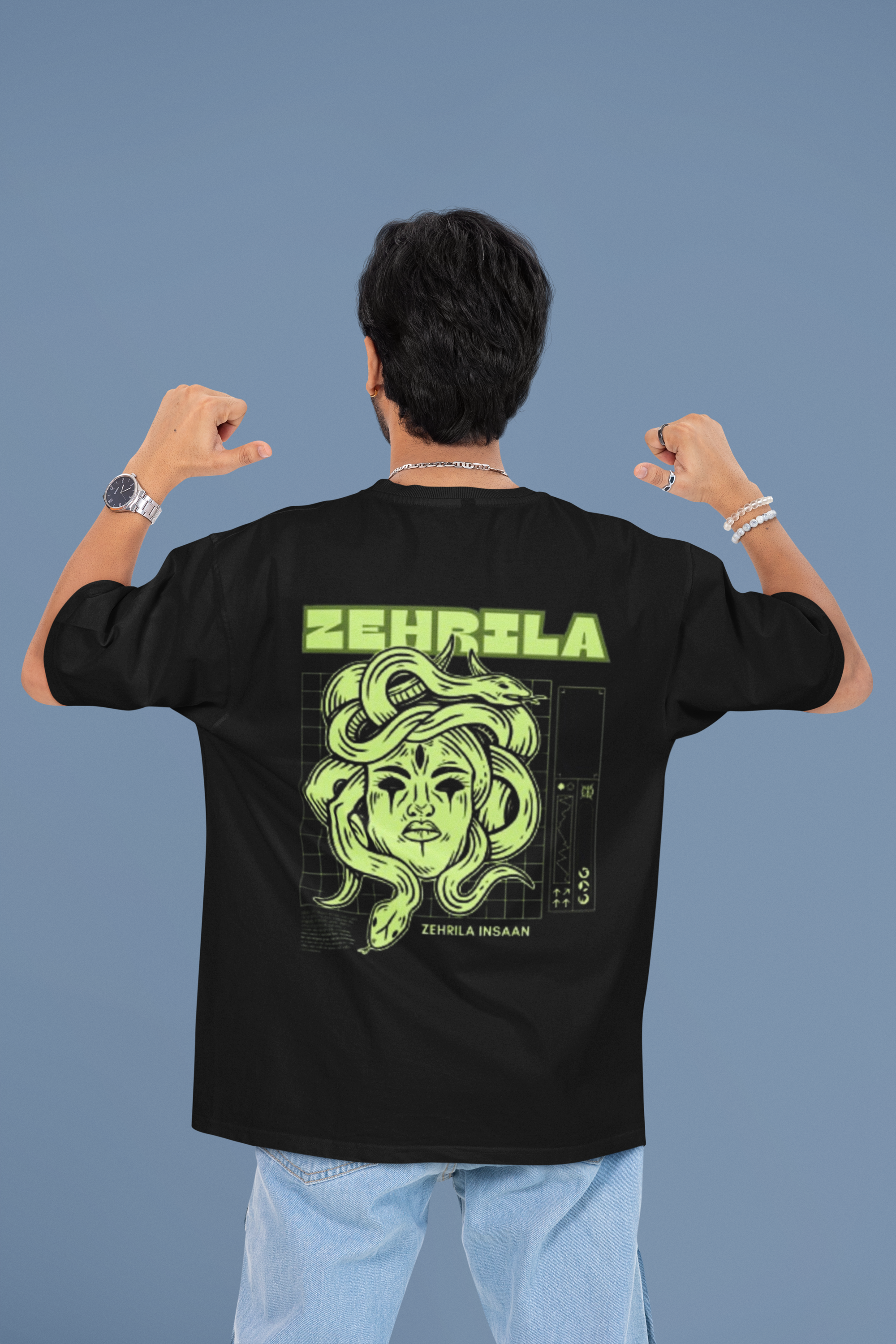 Zehrila Insan Premium Edition T-Shirt - Green Cotton