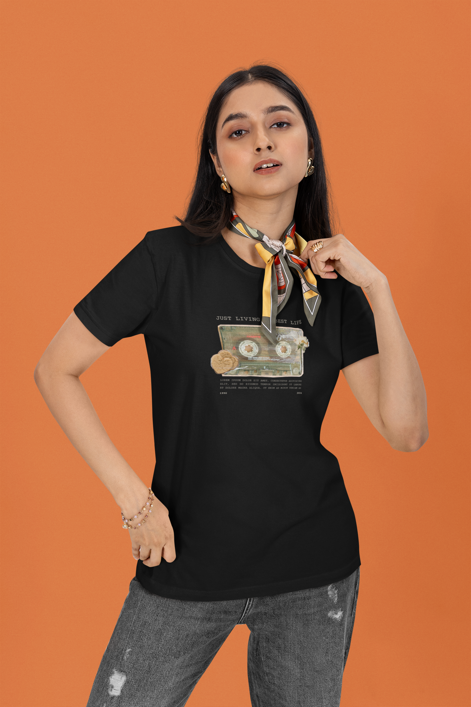 Caste Heritage Collection Regular Fit T-Shirt - Green Cotton