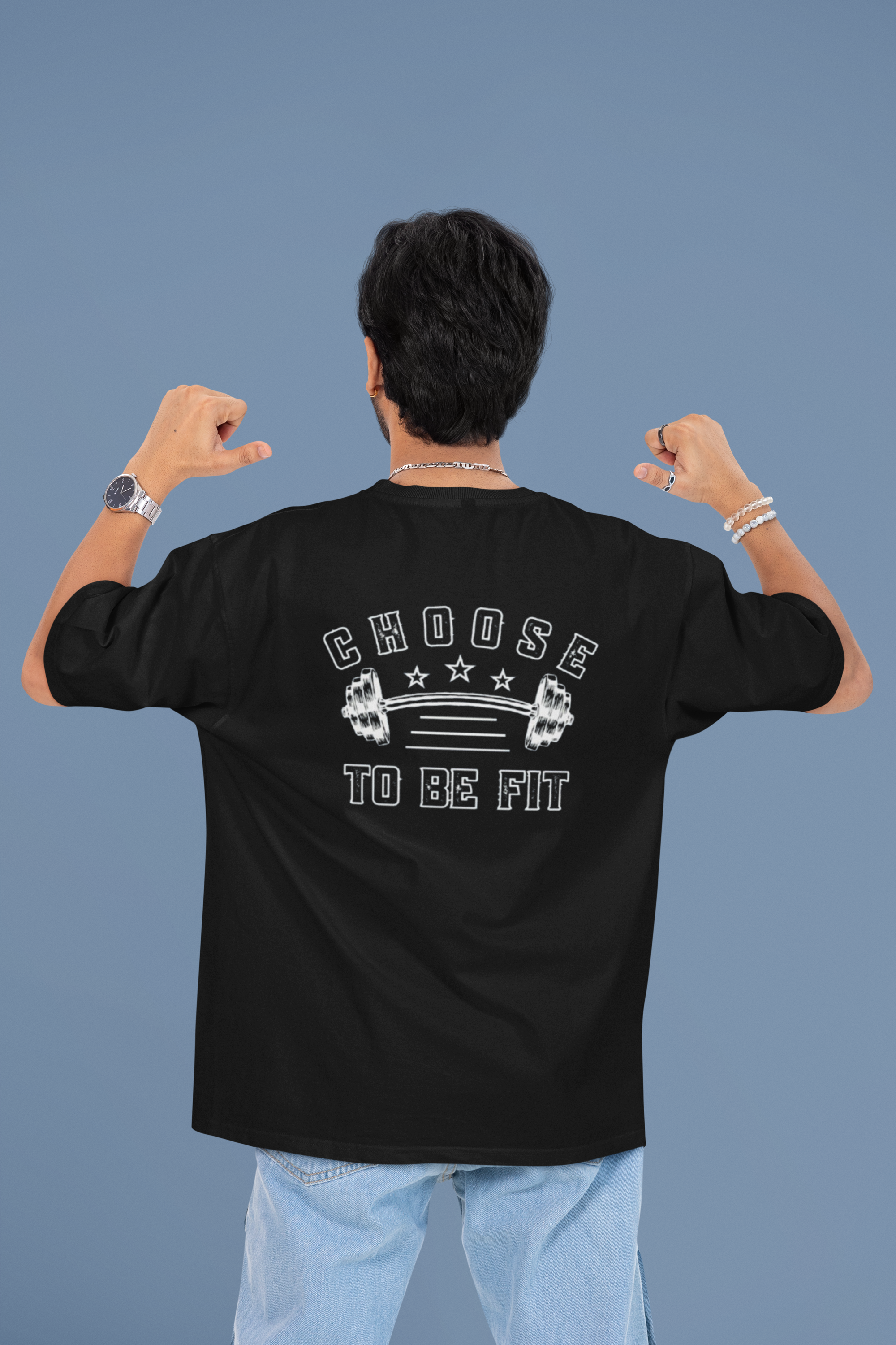 Choose to be Fit Oversized T-Shirt - Green Cotton