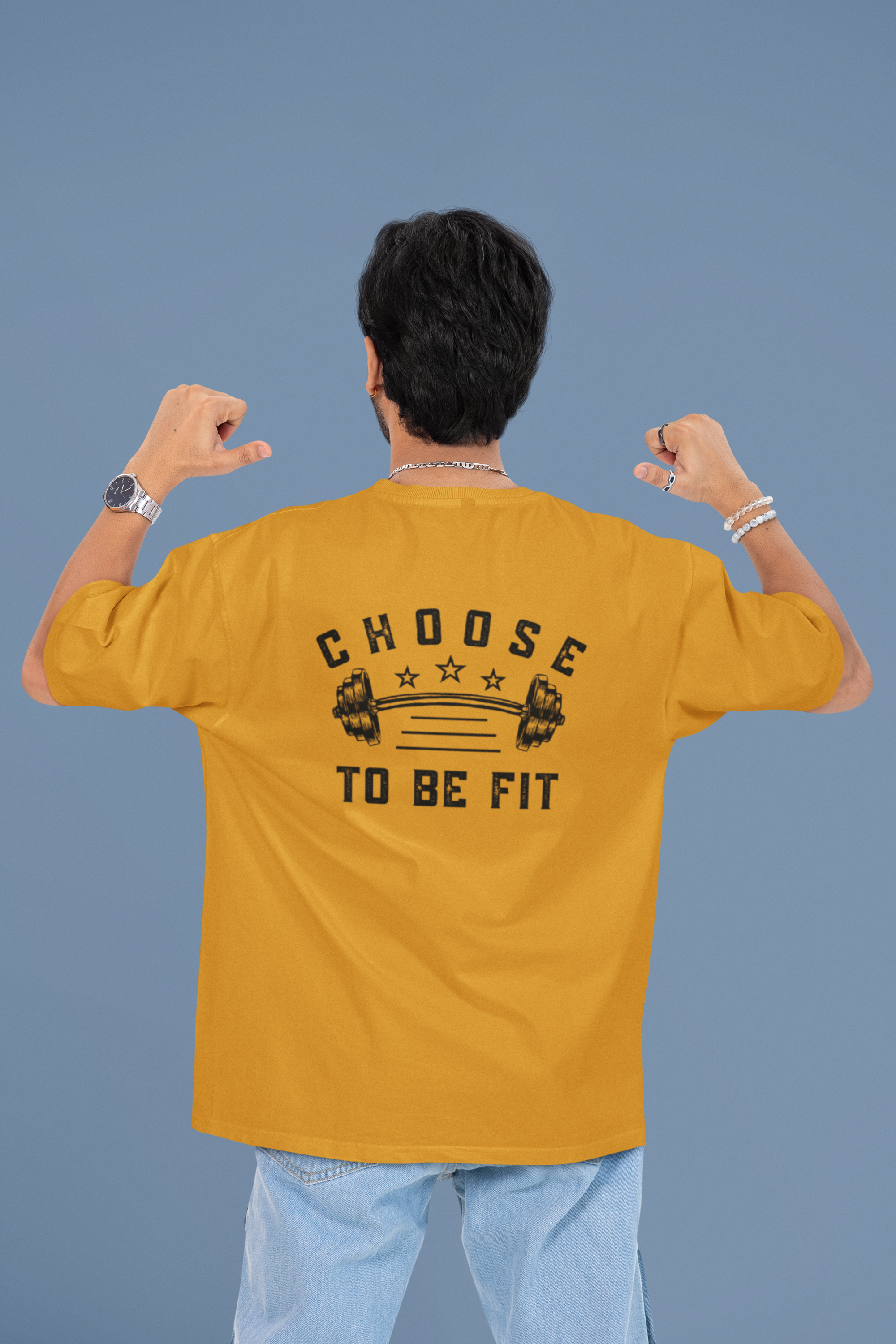 Choose to be Fit Oversized T-Shirt - Green Cotton