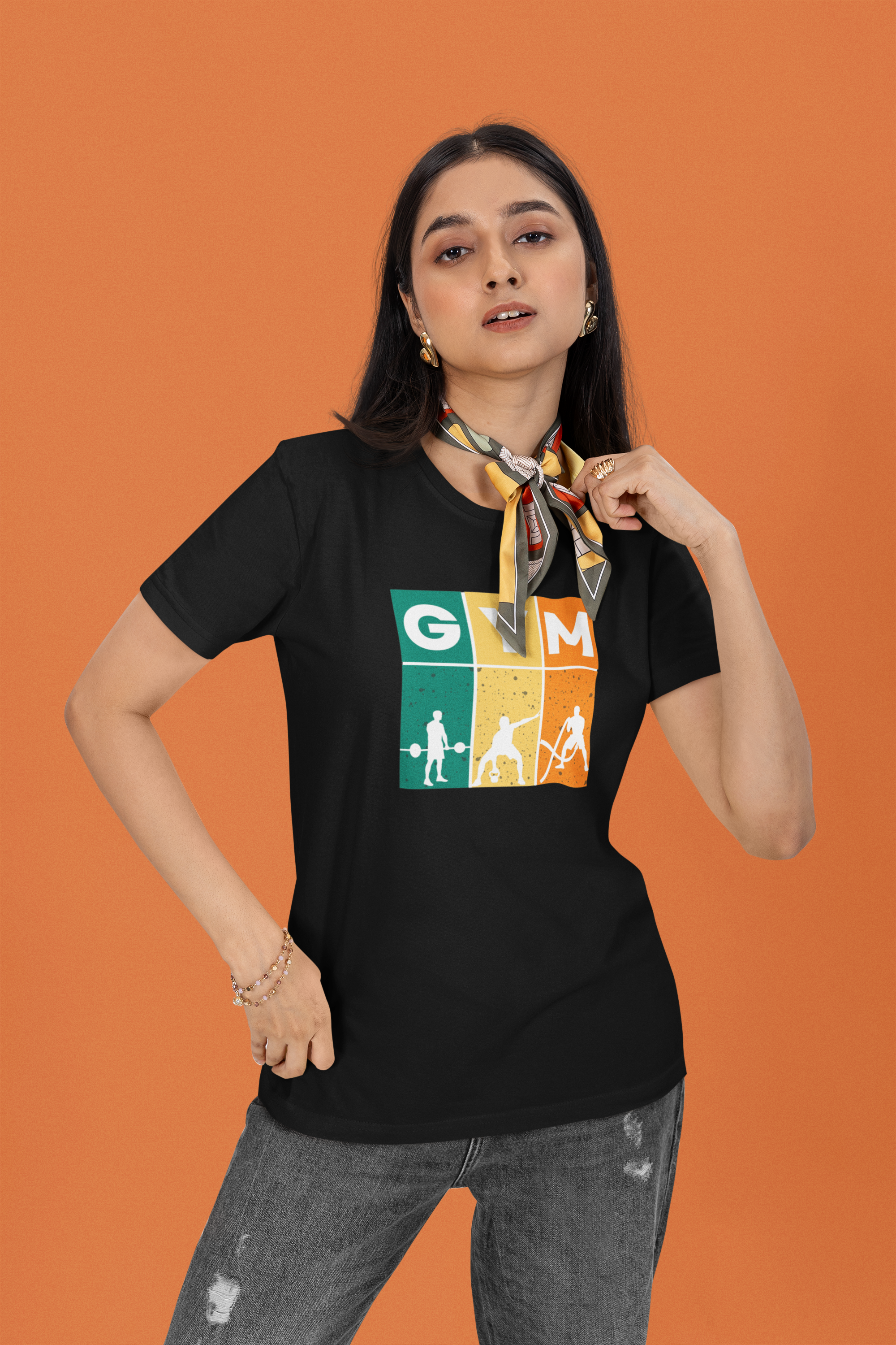 GymPro Performance Regular Fit T-Shirt - Green Cotton